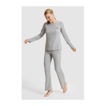 U.S. Polo Assn. Kadın Gri Pijama Takımı 50333655-vr024