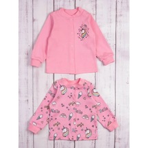 Sovenok Dona Yeni Doğanlar İçin Düğmeli Body Seti 2 Parça 75168382 Pembe