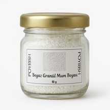 Beyaz Granül Mum Boyası 10 Gr Renksiz