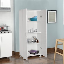Begüm Tamamı MDF Çok Amaçlı 4 Bölmeli Mutfak Banyo Dolap Kitaplık