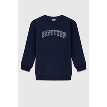 United Colors Of Benetton Erkek Çocuk Bnt-b23342 Sweatshirt Lacivert-2129 Lacivert