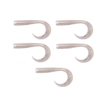 Savage Gear Lb Sandeel Curltail 10cm 5gr Silikon Yem 5 Adet Pearl Silver