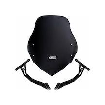 GP Kompozit Honda CB125F 2023-2024 Uyumlu Ön Cam Siyah 48 cm