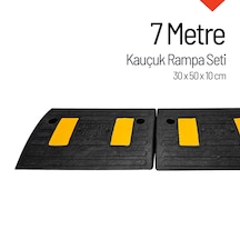 Kauçuk Rampa, Otopark Rampası, Kaldırım Rampası 30 X 50 X 10 Cm 7 Metre-3916