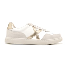 Beyaz Deri-gold Sneaker Günlük Kadın Rc-25y-006-m44 John May Beyaz Cilt-altın Beyaz Deri-gold Beyaz - Altın