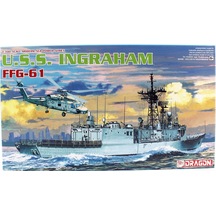 Dragon 7068 1/700 Ölçek, U.s.s. Ingraham Ffg-61, Klasik Tahrikli Füze Firkateyni Plastik Model Kiti