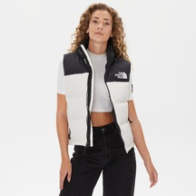 The North Face 1996 Retro Nuptse Kadın Beyaz Yelek Düz Nf0a3xepq4c1