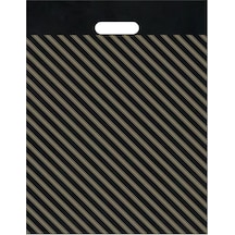 Naksan Takviyeli Siyah Çizgili Poşet 40x50 Cm No:4 50 Adet 40 X 50