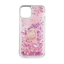 iPhone 11 Pro İle Uyumlu Kılıf Pembe Liss Sulu Simli Silikon Kapak Orijinal Esnek İnce Geliştirilmiş Dayanıklı Darbe Karşıtı Koruyucu Yeni Tasarım iPhone 11 Pro, Pembe Sku: Zeusb097yjxmhw