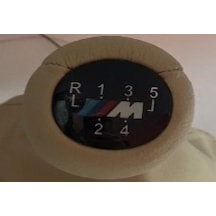 Vıtes Topuzu Bmw M Power 5 Vıtes E30/34/36/39/46/60/62/90/92 Bej Derı Sarı - Siyah