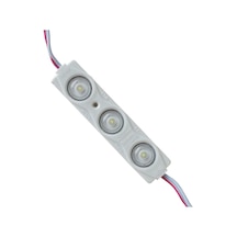 10 Adet Beyaz 12v 1.5w 3 Ledli Mercekli Parmak Led Modül 2835 Smd