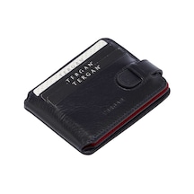 Tergan S1ce00001658 Hakiki Deri Erkek Cüzdan Lacivert - Kırmızı