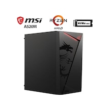 Xaser SHIELD X7 R5-5500 16 GB 512 GB M.2 Nvme SSD 2 GB GT610 Free Dos Masaüstü Bilgisayar