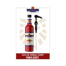 Simonelli Kahve ve Kokteyl Şurubu Kızılcık Aromalı 700 ML + Pompa