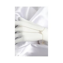 Pirinç Zirkon Taşlı Kelebek Model Şahmeran Gold Renk Çok Renkli