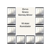 Ovivo Grano Gümüş-silver 10 Adet Komütatör