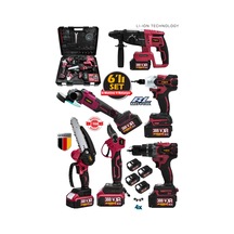 Stilmax ST4009 388VF 10AH Kırıcı Delici + Matkap + Taşlama + Somun Sökme + Dal Budama Makası 6'lı Set