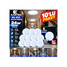 Kartek Kl 213 24w Led Glop Armatür 10'lu Paket 6500k Beyaz Işık 35 Cm Sıva Üstü Tavan Armatürü - 941484296 Diğer