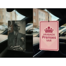 Atatürk Ve Arabada Prenses Var - İkili Oto Kokusu - Dekoratif Araç Kokusu Ve Aksesuarı