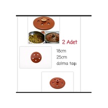 Dolma Taşı --tam Sırlı Toprak Dolma Taşı 2adet