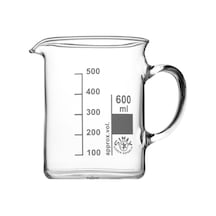 Simax Kulplu Cam Beher 600 ML Kısa Form Isıya Dayanıklı Beaker