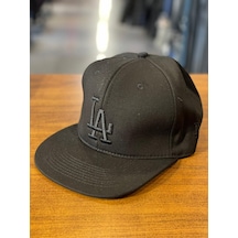 La Lakers Siyah Nakışlı Hiphop Snapback Rapper Basket Cap Şapka