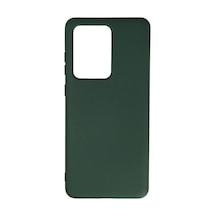 Samsung Galaxy S20 Ultra Uyumlu Kılıf Nano İçi Kadife Silikon - Koyu Yeşil