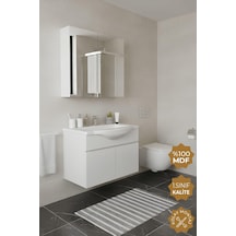 Kahire 65 Cm Mdf Banyo Dolabı Seti Beyaz Diğer