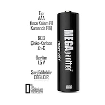 Aaa R03 İnce Kalem Pil Kumanda Pili Zn-c 1.5v 24