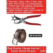 Özel Üretim Yüksek Kaliteli Delik Uç Açıcı Ayarlanabilir 6 Farklı Uçlu Metal Kemer Delme Pensesi