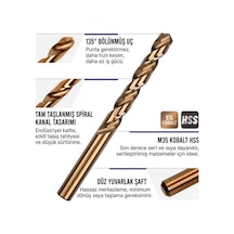 8,0 Mm Deco %5 Kobaltlı Altın Seri Matkap Ucu
