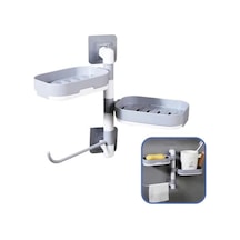 Buççin Online Mağaza Krm Çoklu Sabun Tutucu Fonksiyonel Banyo Sabunluk 5047 Krm Ahşap Çok Renkli