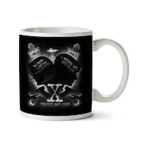 X Files Trust No One İki Tarafı Baskılı Kupa Bardak