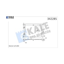 Radyatör Brazing Accent Blue 1.4i-1.6i- İ20 1.4i 500x382x16 Kale Radyatör 253101r000/ 253104l000