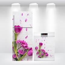 Buzdolabı Ve Bulaşık Makinesi Kapak Sticker Çiçek