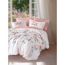 Cotton Box Saten Çift Kişilik Nevresim Takımı Verna Pudra Pudra