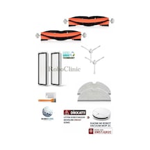 Xiaomi Mi Robot Vacuum Mop 2c Model Kod: Xmstjqr2c Uyumlu Fırça,filtre,mop Set-10 Parça