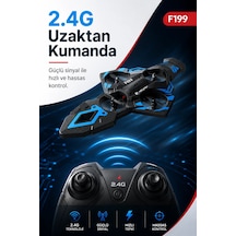 F199 Uzaktan Kumandalı Uçak Drone 2.4g Bağlantılı 360 Derece Dönüş Özellikli Oyuncak