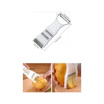 Rende Soyacak 5 Fonksiyonlu Sebze Meyve Patates Soyucu + Huni Seti 3 Parça 3 Boy - 2li Set R8n5k6 Ço Diğer