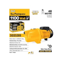 Sgs Jet Su Pompası 1100 Watt 1.5 Hp Sgs5388