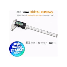 Senbang 300 Mm Dijital Kumpas Büyük Lcd Ekranlı Hassas Ölçüm Aleti Paslanmaz Çelik