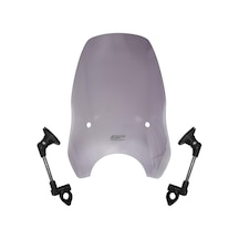 GP Kompozit Scooter Universal Ayarlanabilir Ön Cam Füme 54 cm