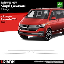 S-Dizayn Vw Transporter T6.1 Krom Sinyal Çerçevesi 2 Prç. 2020 Üz