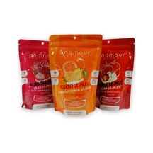 Anamour Natural Kurutulmuş Muz Elma Portakal Dilimleri Kurutulmuş Meyve 3 x 25 G