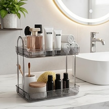 Banyo Düzenleyici Organizer Banyo Rafı Duman Gri Çok Renkli