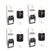 Gt53 Uyumlu Siyah Mürekkep 4 Adet Ekonomik Paket Smart Tank 500 515 516 615 720 750 4x90ml