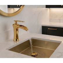 Şelale Gold Lavabo Bataryası Altın - Gold