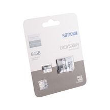 Simex 64 GB Hafıza Kartı SD Kart Adaptörlü 100 Mb/s SH-101