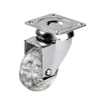 Jenerik 301 - 50x20 Mm Şeffaf Makaralı Tablalı Teker