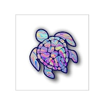 Sevimli Deniz Kaplumbağası Sticker Yapıştırma 10Cm Model4